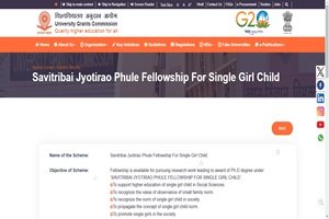 Savitribai Jyotirao Phule Fellowship For Single Girl Child