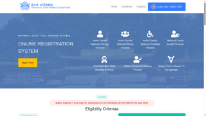 Indira Gandhi National Old Age Pension Scheme - Sikkim