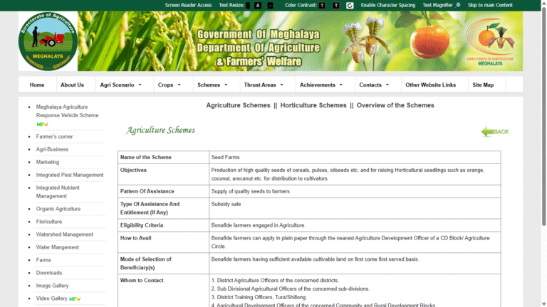 Seed Farms Scheme