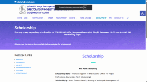State Merit Scholarship Manipur