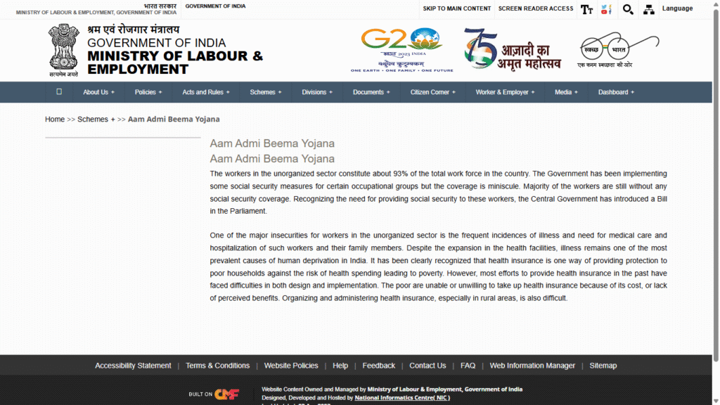 Aam Aadmi Bima Yojana