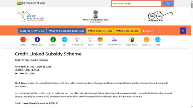Credit Linked Subsidy Scheme for Middle Income Group