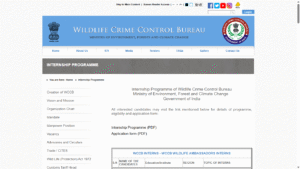 Internship Programme Of The Wildlife Crime Control Bureau (MoEFCC)