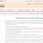 Marketing Development Assistance Scheme