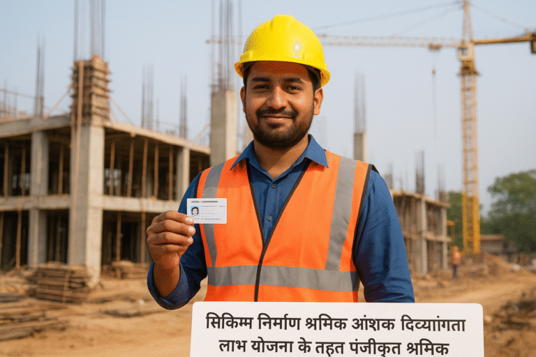 सिक्किम निर्माण श्रमिक आंशिक दिव्यांगता लाभ योजना के तहत पंजीकृत श्रमिक