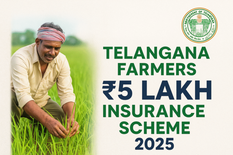 ₹ 5 Lakh Insurance Cover To Farmers Scheme Telangana 2025