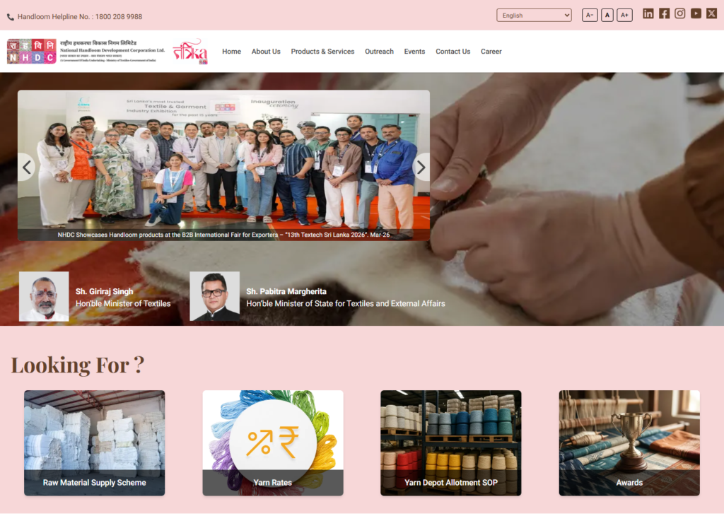 4 0% Subsidy On Hank Yarn, Dyes & Chemicals Scheme
