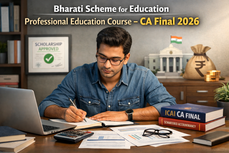 Bharati Scheme for Education Professional Education Course - Chartered Accountancy Final 2026