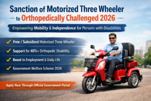 Sanction of Motorized Three Wheeler to Orthopedically Challenged 2026