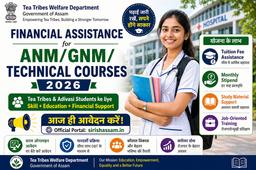 Financial Assistance for ANMGNMTechnical Courses