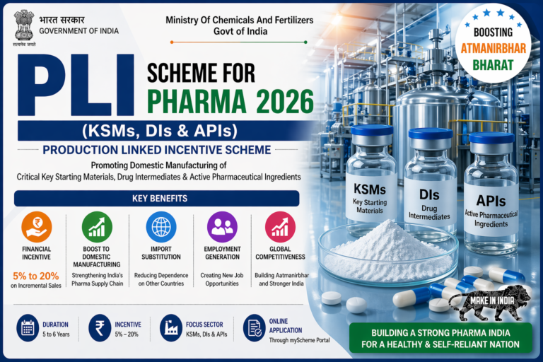 PLI Scheme for Pharma 2026 (KSMs, DIs & APIs)