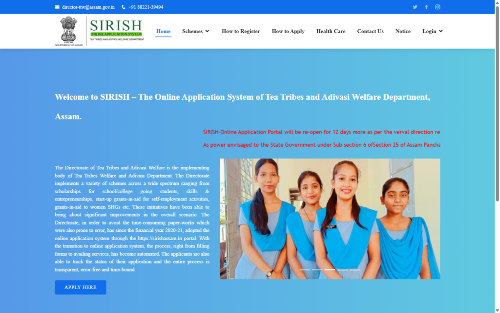 Simon Sing Horo Special Post-Matric Scholarship 2026