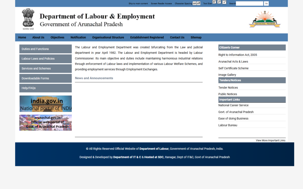 arunachal pradesh labour and welfare board