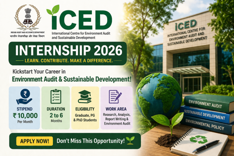 nternational Centre for Environment Audit and Sustainable Development (iCED)